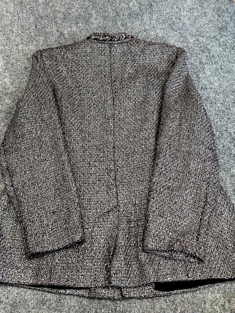 Jones New York Metallic Tweed Blazer Size 2 - Picture 6 of 8